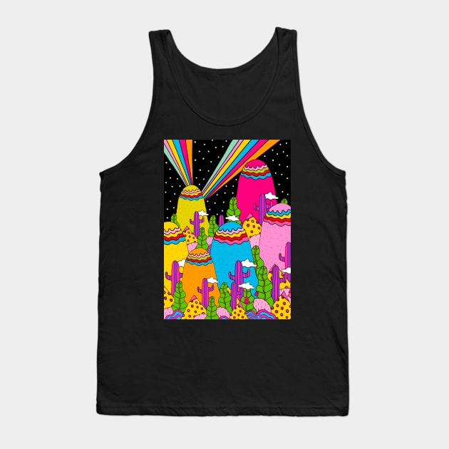 Night Sky Rainbow Tank Top by saif